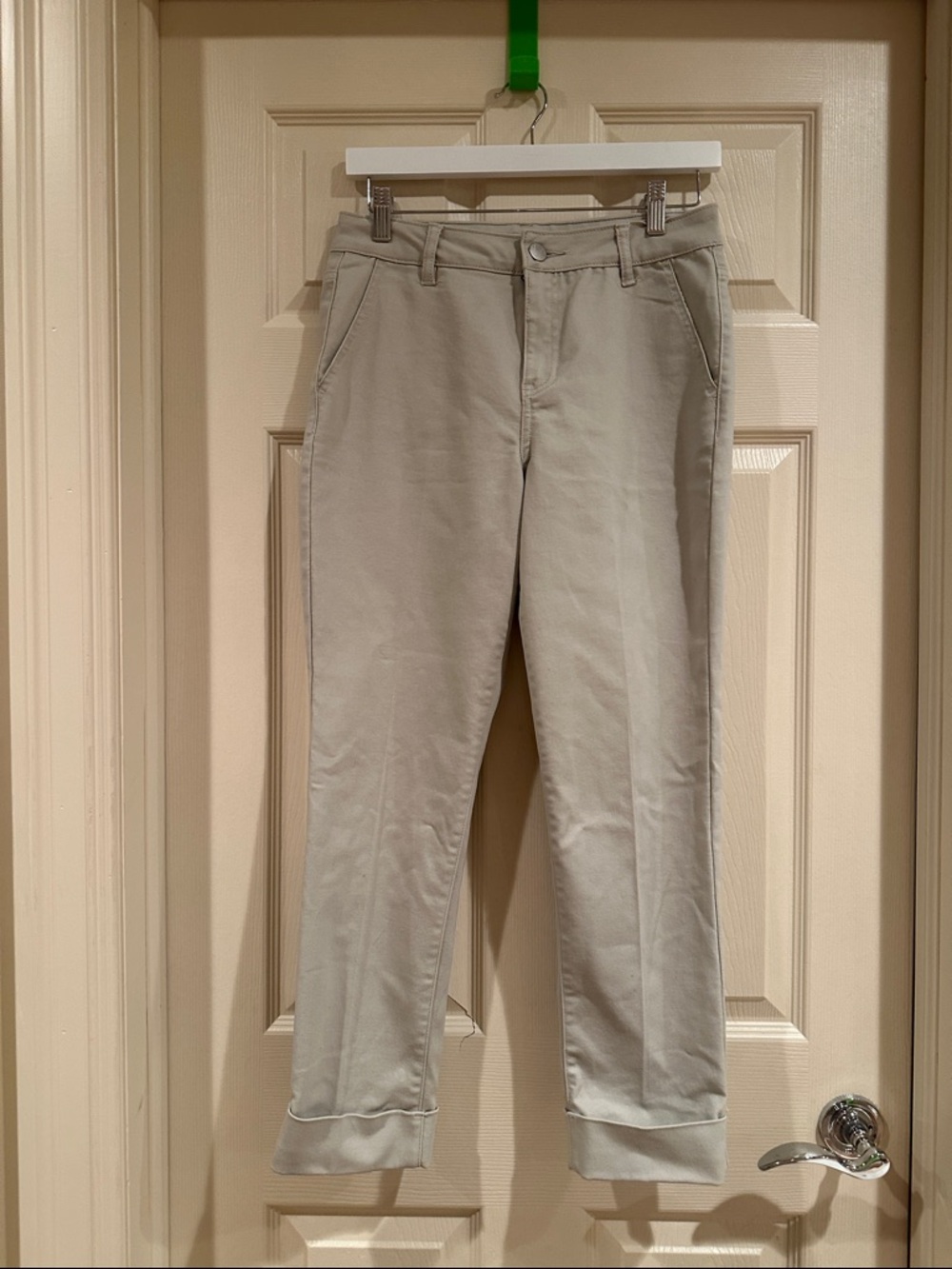 d. jeans Women's Light Beige Straight-Leg Pants